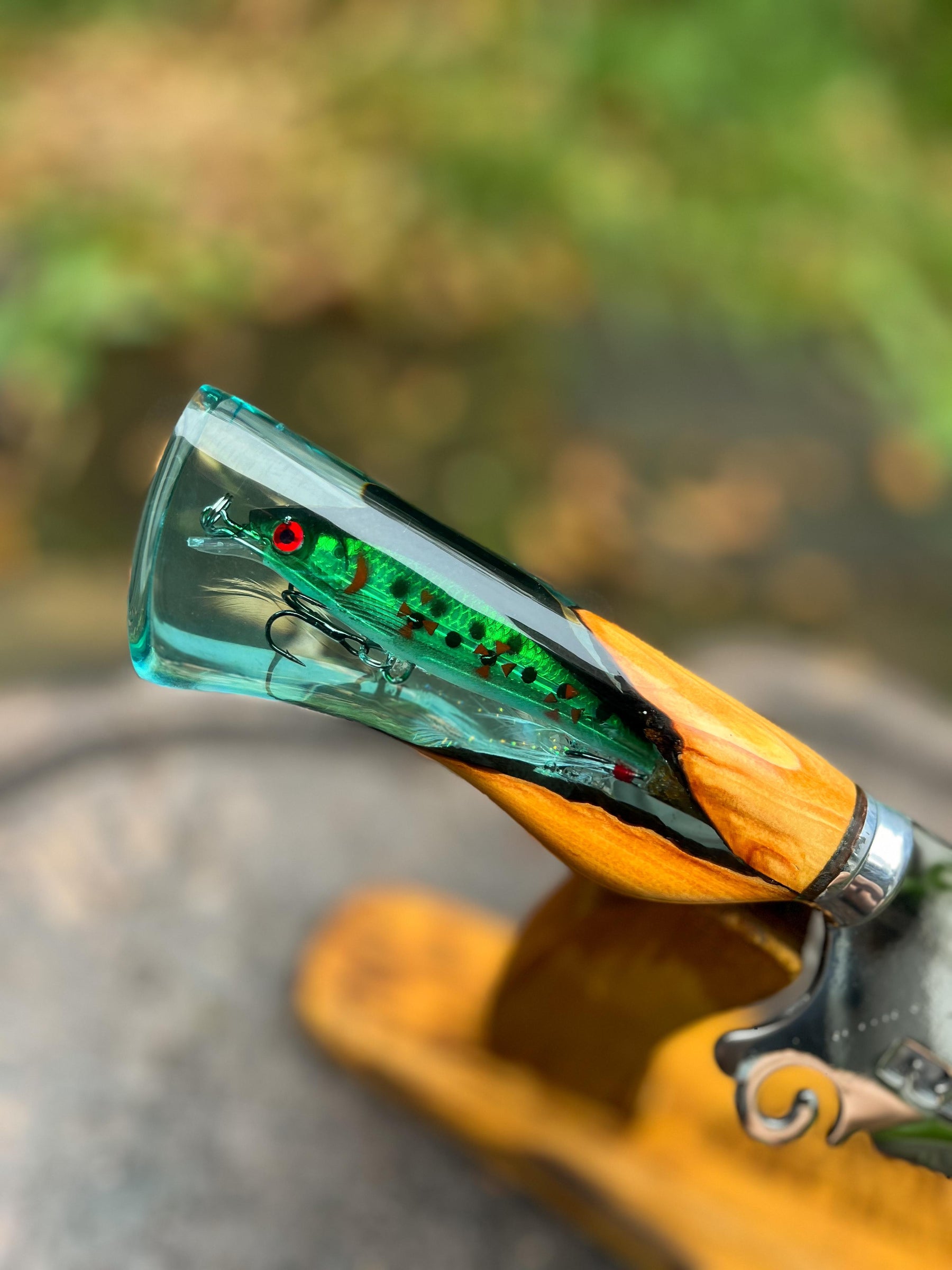Faca Artesanal Pescador Premium + Estojo em Couro