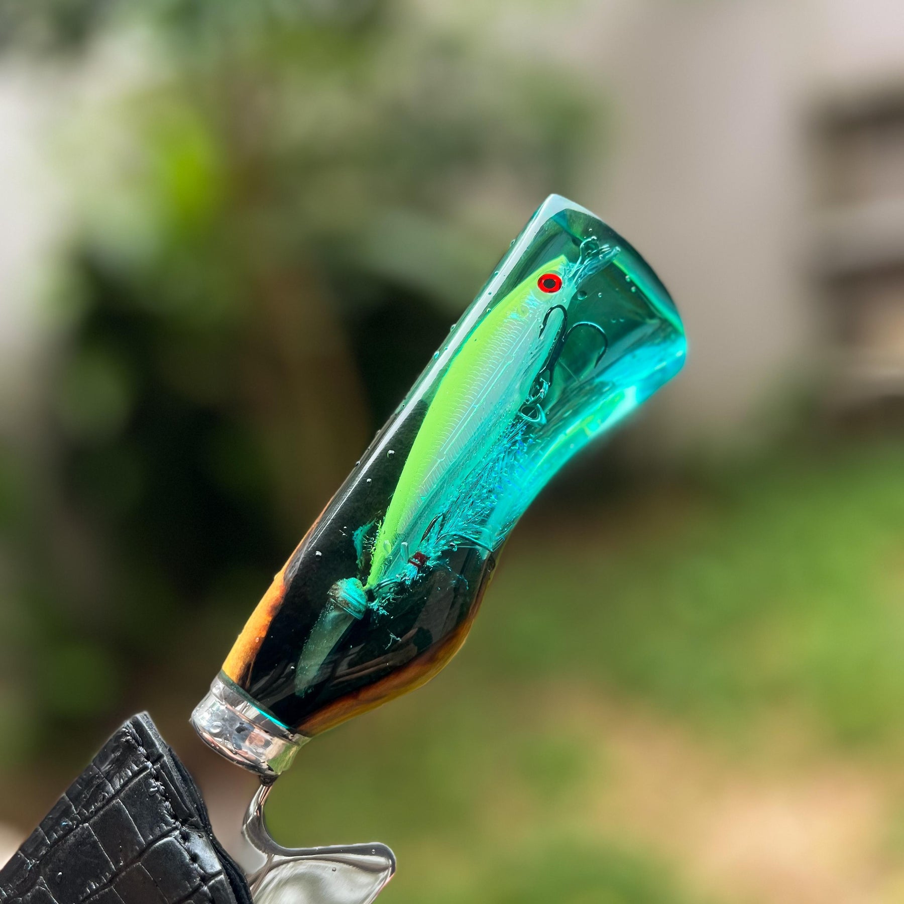 Faca Artesanal Pescador Premium + Estojo em Couro